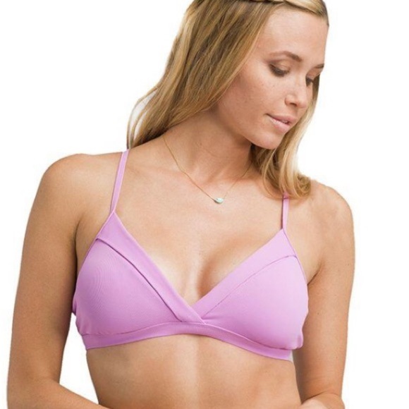 Prana Other - PRANA NWT Speckle Rib-Knit Bikini Top Violet Mist